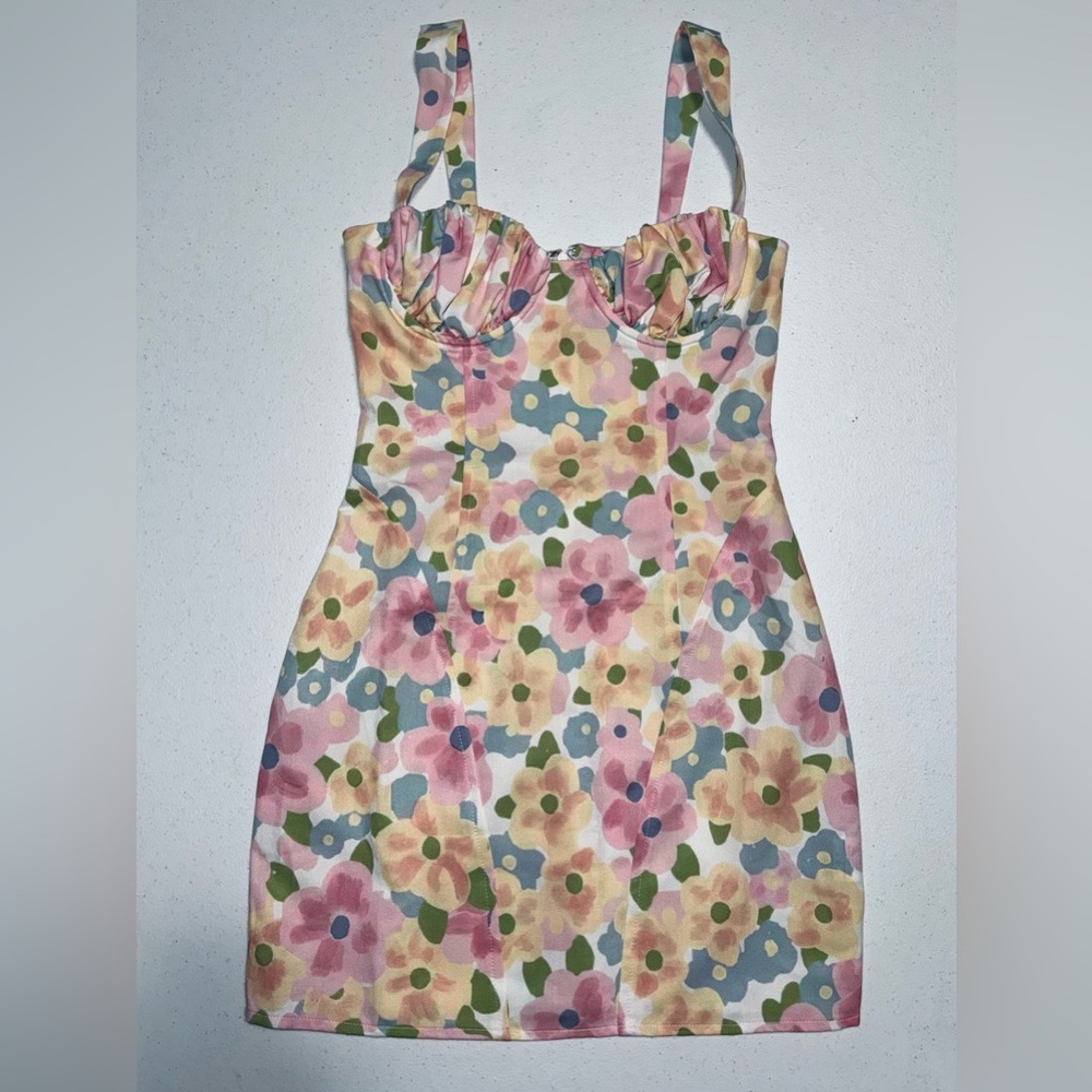 Princess Polly | Be Mine Floral Mini Dress | Size 2